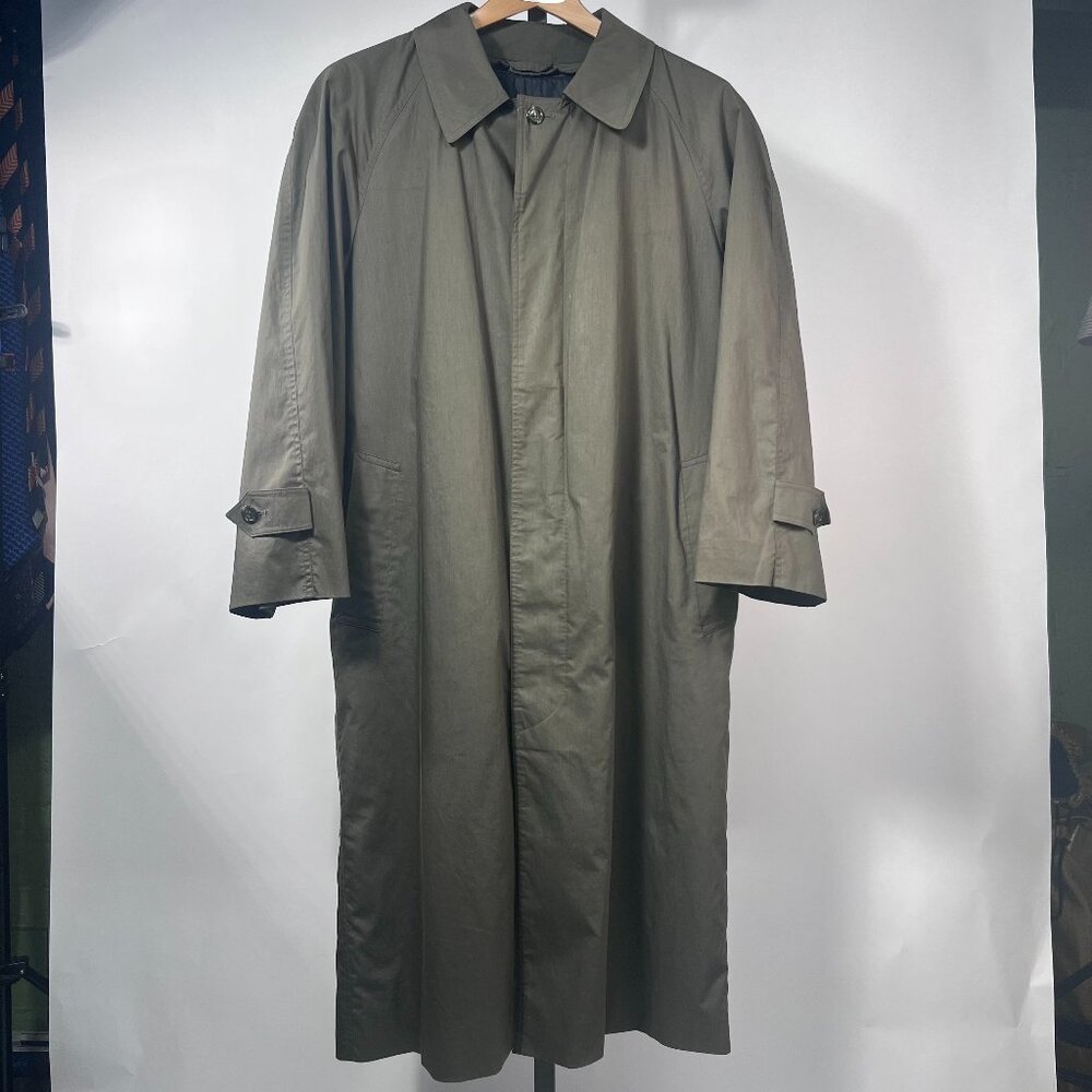 D'URBAN Olive Green Trench Coat with removable thermal long vest Size M